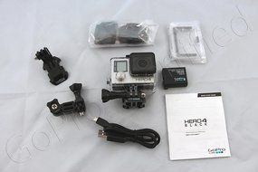 GoPro HERO 4 Black Edition Waterproof Sports &amp; Action Camera with Standard Housing, 3-way Pivot Arm and 2 Adhesive... N2