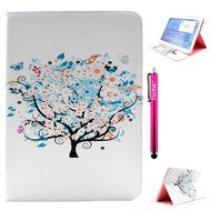Tab 4 7.0 Case, Firefish Damage Resistance Case Premium PU Leather Wallet Card Slots Kickstand Feature Case for... N372