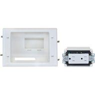 DATACOMM ELECTRONICS 45-0071-WH Recessed Low-Voltage Mid-Size Plate consumer electronics