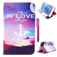Tab 4 7.0 Case, Firefish Damage Resistance Case Premium PU Leather Wallet Card Slots Kickstand Feature Case for... N385