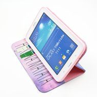Tab 4 7.0 Case, Firefish Damage Resistance Case Premium PU Leather Wallet Card Slots Kickstand Feature Case for... N387