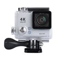 YELIN Wifi Action Camera (Silver) 4K25, 1080p60 170 Degree Lens +Extra 1 Batteries N12