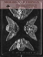 LARGE CHERUBS Valentine Chocolate Candy mold with &copy; molding Instructions - Set of 3