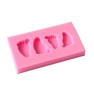 Baby Foot Shaped Cute Silicone Mold Chocolate Fondant Cake Decorating Baking Tool by uGen! Silicone Soap Mold....