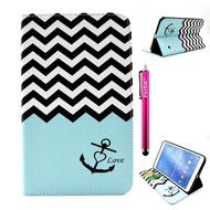 Tab 4 7.0 Case, Firefish Damage Resistance Case Premium PU Leather Wallet Card Slots Kickstand Feature Case for... N402