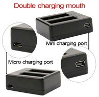 niceEshop(TM) Dual Charger For SJ Cam SJ4000 WiFi SJ5000 SJ6000 SJ7000 Action Camera(Black) N6