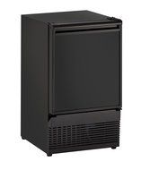 U-Line UBI98B00A Undercounter Crescent Ice Maker, 15", Black
