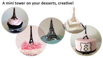 Aikoi Silicone Eiffel Tower 3D Fondant Cake Molds for Cake Decorating Fondant Soap Mold N2