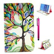 Tab 4 7.0 Case, Firefish Damage Resistance Case Premium PU Leather Wallet Card Slots Kickstand Feature Case for... N412