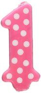 Oasis Supply 1st Birthday Polka Dot Girl Candles, 3.25-Inch