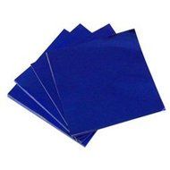 3 X 3" Royal Blue Foil Candy Wrappers