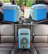 Sandistore 12v 7.5L Car Small Refrigerator Mini Compact Cooler Warmer Fridge N2