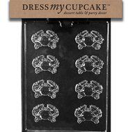 Dress My Cupcake Chocolate Candy Mold, Crab Pieces, Nautical