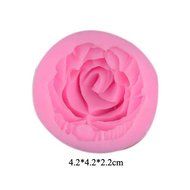3D Silicone Cake Decorating Tools Fondant Mold Differet Flower Rose Design Silicone Baking Tool Set of 4 Pink... N4