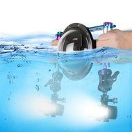 Lightwish 40M Waterproof Diving LED Video Light (CRI95+) + Dome Port Underwater Housing + Aluminum Alloy Diving... N5