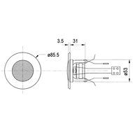 Visaton Ceiling Speaker 5cm 2w8 Ohm [VS-DL5] N3