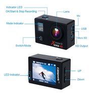 Campark Sports Action Video Camera 4K 30fps Ultra HD WiFi with Wrist Remote Control,Dual Screen,Waterproof upto... N7
