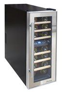 Vinotemp 21-Bottle Dual-Zone Thermoelectric Mirrored Wine Cooler N2