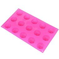 DUFUSTORE 1pc 15 Rose Cake Mold Chocolate Silicon Mould Pattern Random Color N4
