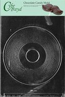 Cybrtrayd M001 Plain Record Chocolate Candy Mold with Exclusive Cybrtrayd Copyrighted Chocolate Molding Instructions