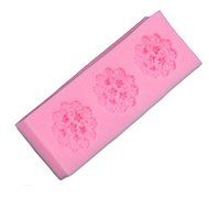 Decorating Three Flower Shaped Food Grade Silicone Mold by uGen! Soap Ice Cake Mold. Sugarcraft Chocolate Candy...