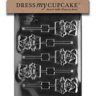 Dress My Cupcake Chocolate Candy Mold, Pig in Tub Lollipop