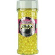 Sweetworks Celebrations Candy Pearls Shaker Jar, 5 oz, Shimmer Gold N4