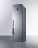 Summit FFBF191SS 24" Energy Star Bottom Freezer Refrigerator with 13.3 cu. ft. Capacity Frost-Free Operation and...