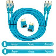 Aurum Pro Series - Pack of 3 High Speed HDMI Cable (10 Ft) with Ethernet - Supports 3D &amp; Audio Return Channel... N15