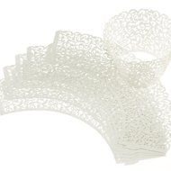 Creazy&reg; 108pc New! Little Vine Lace Laser Cut Cupcake Wrapper Liner Baking Cup Muffin
