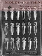 SMALL CARROTS Easter Chocolate candy mold with &copy; molding Instructions - set of 2