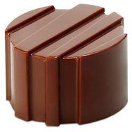 Chocolate Mold Striated Cylinder 26mm Diameter x 16mm High, 21 Cavities