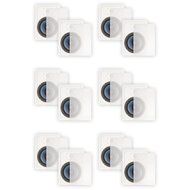 Blue Octave LW82 In Wall 8" Speakers Home Theater Surround Sound 2-Way 6 Pair Pack