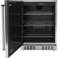 Coyote 24-inch 5.5 Cu. Ft. Left Hinge Outdoor Stainless Steel Compact Refrigerator - Ul Approved - C1bir24-l