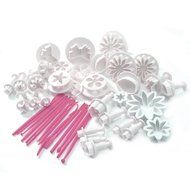 New 47pcs Cake Decoration Mold Tools Set Sugarcraft Icing Cutters Plungers N4