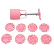 Naturebelle Hand Pressure Moon Cake Decorations Cookie Cutter Mold Mould 50G Mid Autumn Festival DIY Tool Cartoon... N5