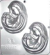 Mary with Baby Jesus Chocolate Candy Mold Religious 420