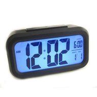 U9Q Light Control LCD Display Digital Snooze Digital Alarm Clock LED Backlight N3