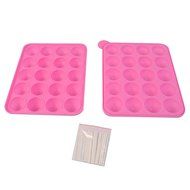 SDS 20 Cup Tasty Cake PopSilicone Mold Tray Easy Instant Baking Flex Pan N3