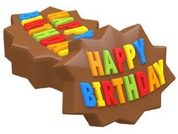 SpinningLeaf Happy Birthday Sandwich Cookie Mold N3