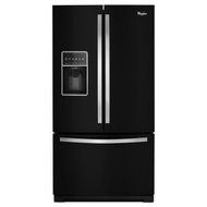 Whirlpool 27 cu. ft. French Door Refrigerator black ENERGY STAR-qualified