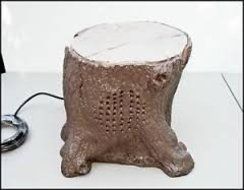 OneStop Gardens Outdoor Tree Stump Speaker 6.5' 2 Way 100 Watt Waterproof Garden Speaker N2