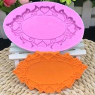 GogoForward Silicone 3D Mirror Frame Fondant Mould Cake Chocolate Baking Decor N5