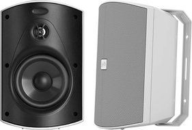 Polk Audio Speakers Outdoor Indoor Loudspeakers 5" 100 W Power Pair White Patio Pool Spa Yard Pool Spa Yard Weatherproof...