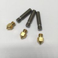 HICTOP 3 Pcs 3D Printer Extruder 0.4mm Brass Nozzle + 3 Pcs Extruder 1.75mm Tube for Reprap Prusa I3 N4