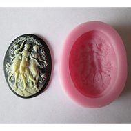Y&amp;XL&amp;H Three Girl Baking Fondant Cake Chocolates Candy Mold,L5cmW4cmH1.2cm