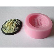 Y&amp;XL&amp;H Three Girl Baking Fondant Cake Chocolates Candy Mold,L5cmW4cmH1.2cm N2