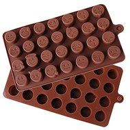 HT BAKEWARE | 28 Different Emoji Face Silicone Chocolate Mold N4