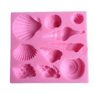 1 Piece Cute Romantic Seashell Sea Shell Silicone Cake Fondant Mold Chocolate Mold,Sea Shell Starfish Shape Chocolate... N2