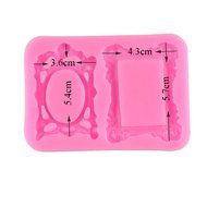 Mujiang Sugarcraft Mirror Frame Chocolate Candy Fondant Vintage Silicone Molds For Cake Decorating N9